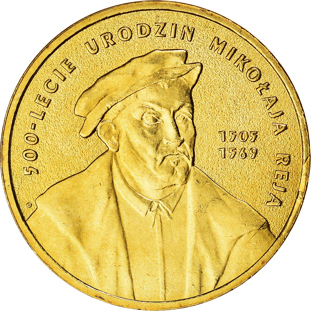Coin, Poland, 2 Zlote, 2005, Warsaw, AU(55-58), Brass, KM:608