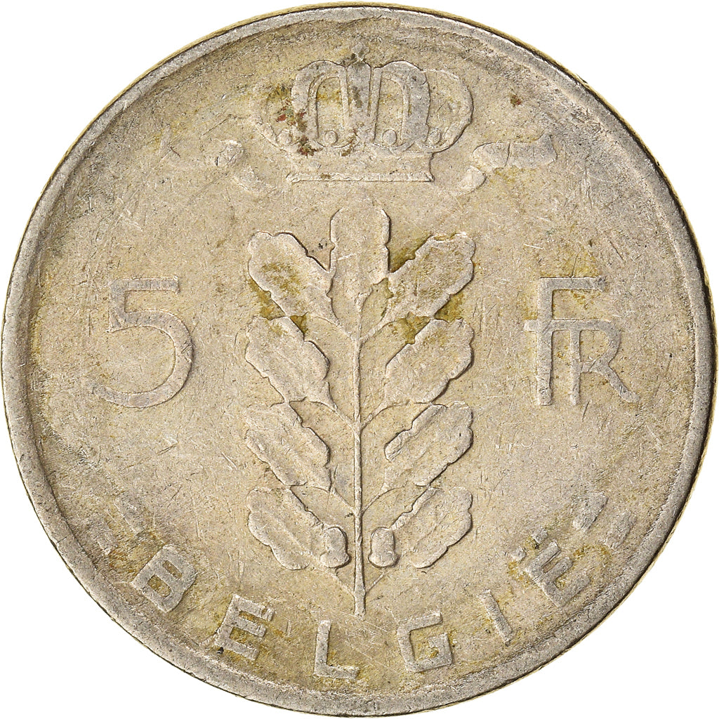 Moneta, Belgio, 5 Francs, 5 Frank, 1963, MB+, Rame-nichel, KM:135.1