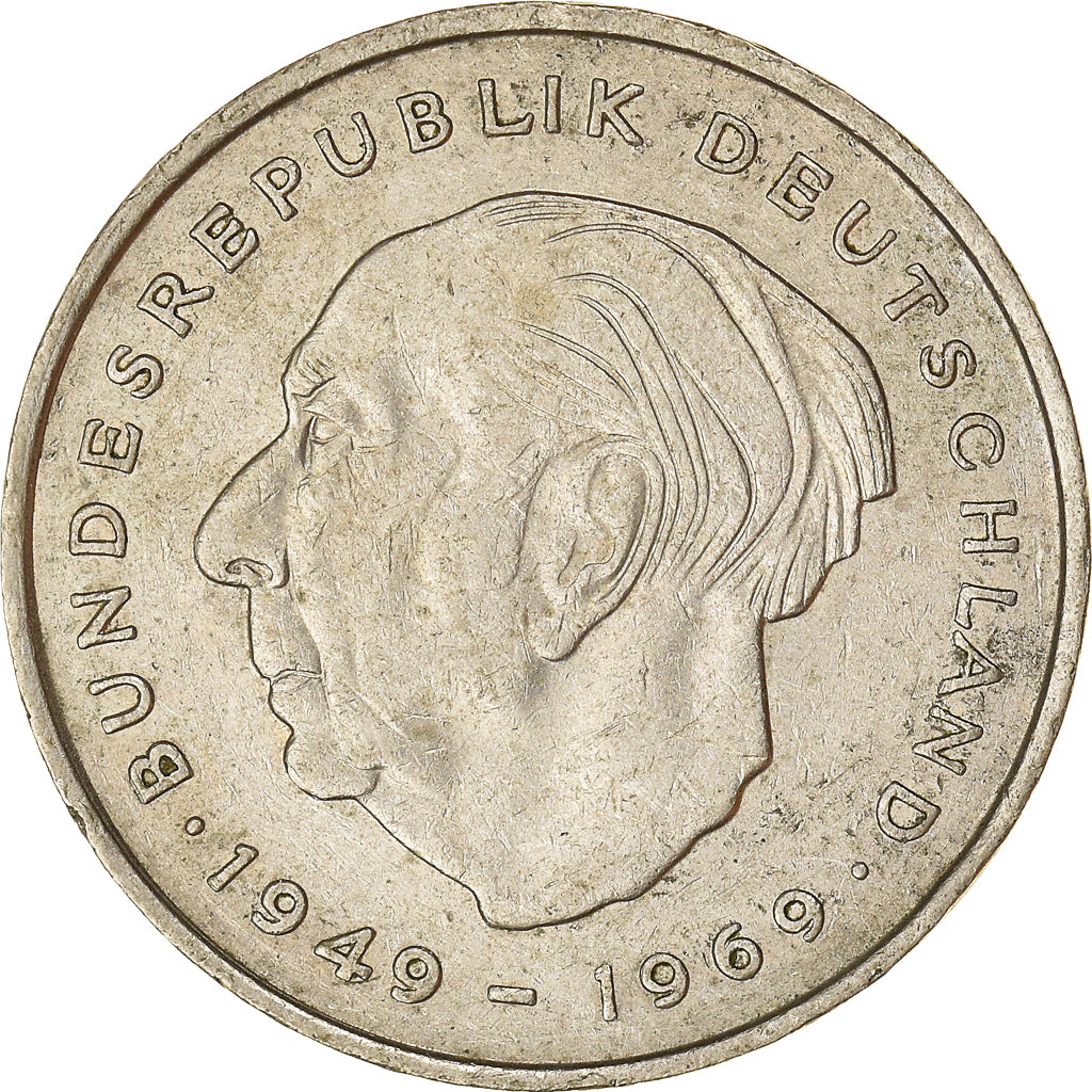 Coin, GERMANY - FEDERAL REPUBLIC, 2 Mark, 1970, Hambourg, EF(40-45)