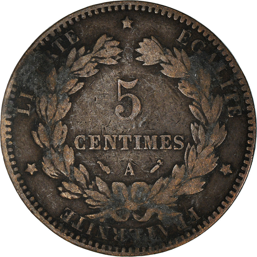 Coin, France, Cérès, 5 Centimes, 1896, Paris, VF(30-35), Bronze, KM:821.1