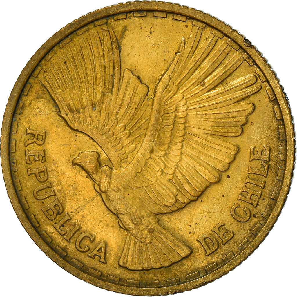 Coin, Chile, 5 Centesimos, 1970, Santiago, EF(40-45), Aluminum-Bronze, KM:190