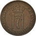 Moneda, Noruega, Haakon VII, 5 Öre, 1922, Kongsberg, BC+, Bronce, KM:368