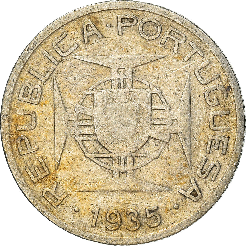 Monnaie, Mozambique, 2-1/2 Escudos, 1935, TTB, Argent, KM:61