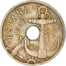 Coin, Spain, Francisco Franco, caudillo, 50 Centimos, 1951, VF(30-35)