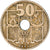 Moneta, Hiszpania, Francisco Franco, caudillo, 50 Centimos, 1951, VF(30-35)