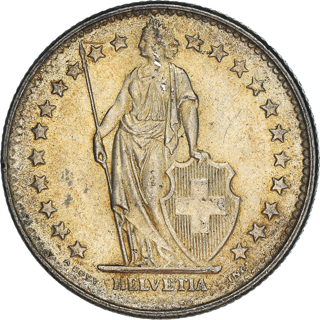 Münze, Schweiz, 2 Francs, 1965, Bern, SS, Silber, KM:21