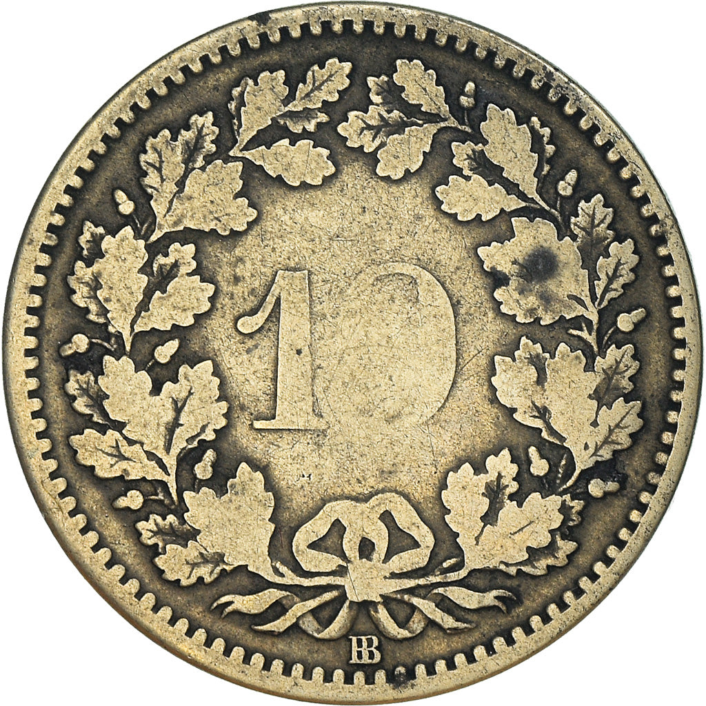 Coin, Switzerland, 10 Rappen, 1850, Bern, VF(20-25), Billon, KM:6