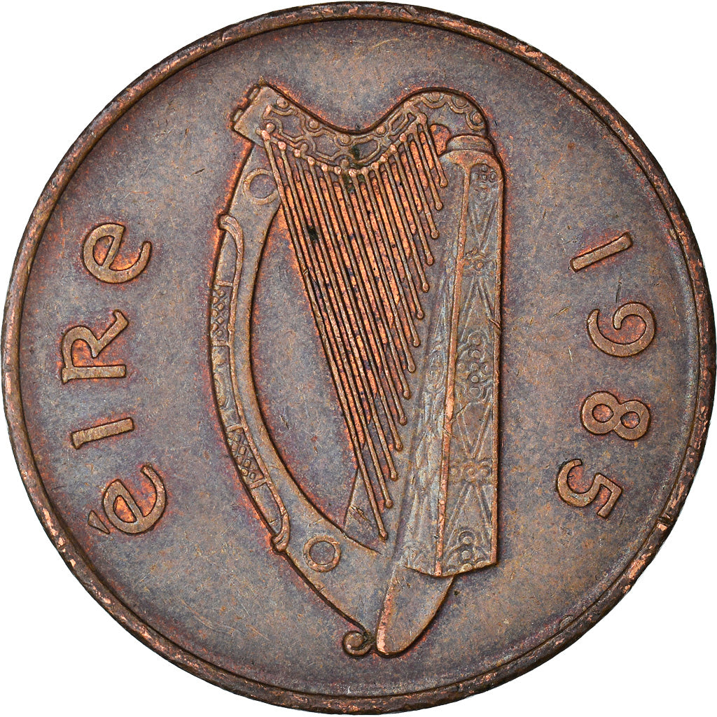 Moneta, REPUBLIKA IRLANDII, 2 Pence, 1985, EF(40-45), Brązowy, KM:21