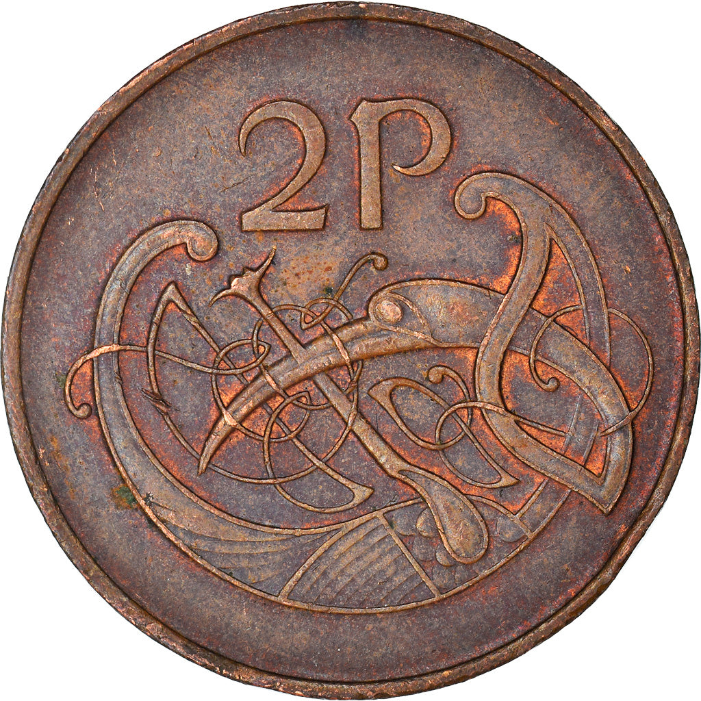 Moneta, REPUBLIKA IRLANDII, 2 Pence, 1985, EF(40-45), Brązowy, KM:21