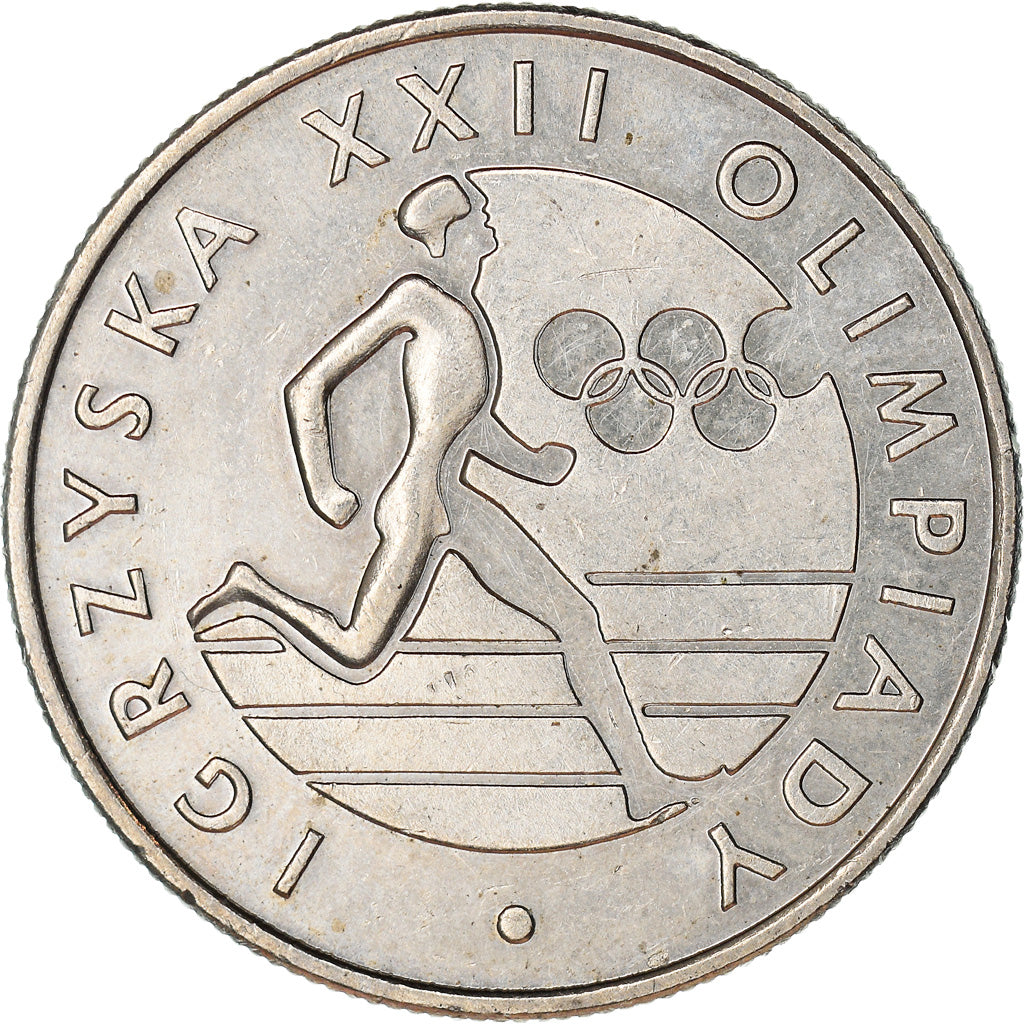 Moneda, Polonia, 20 Zlotych, 1980, Warsaw, MBC, Cobre - níquel, KM:108