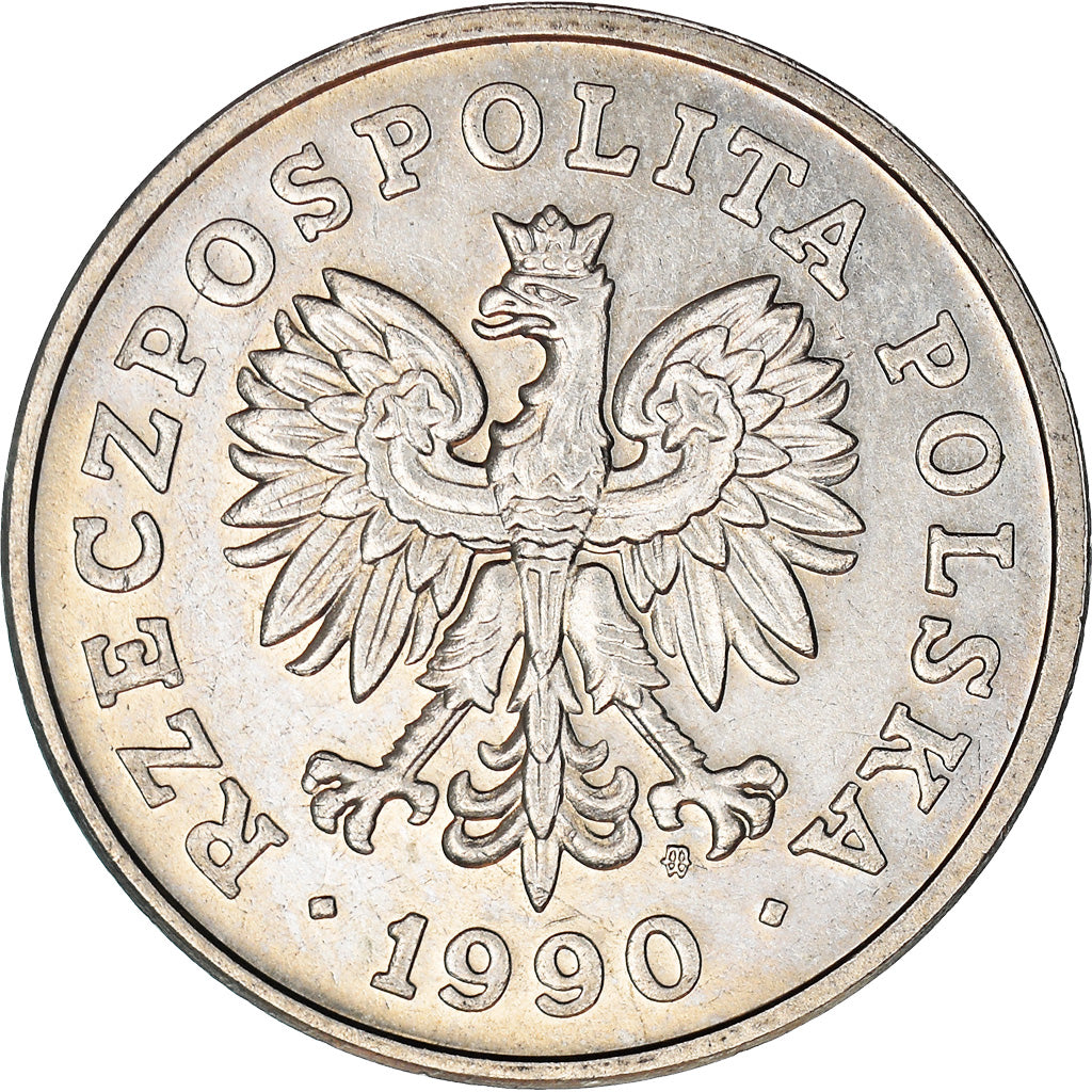 Coin, Poland, 50 Zlotych, 1990, Warsaw, EF(40-45), Copper-nickel, KM:216
