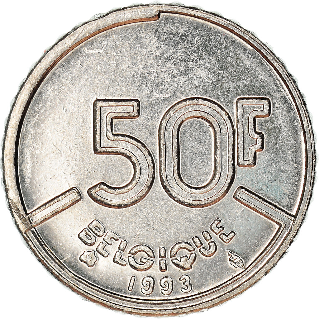 Coin, Belgium, Baudouin I, 50 Francs, 50 Frank, 1993, Brussels, Belgium