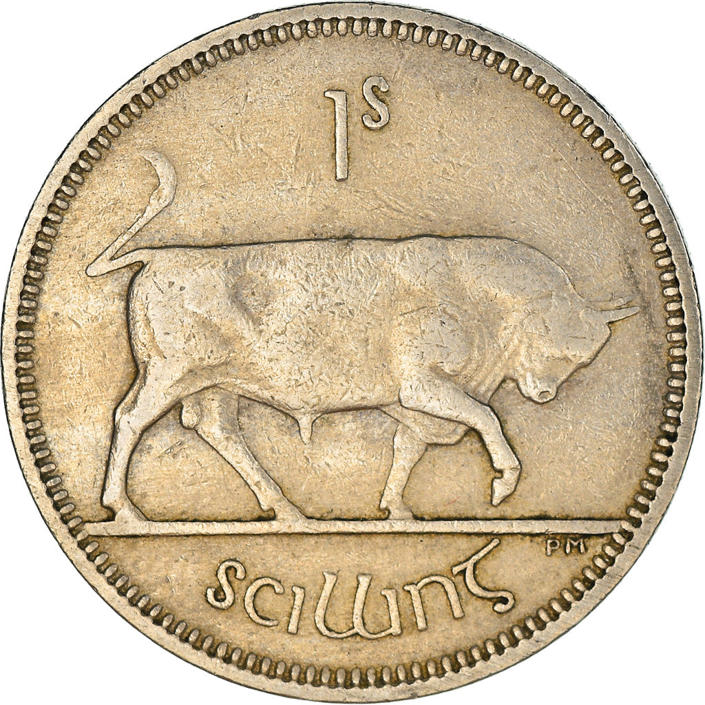 Coin, IRELAND REPUBLIC, Shilling, 1962, EF(40-45), Copper-nickel, KM:14A