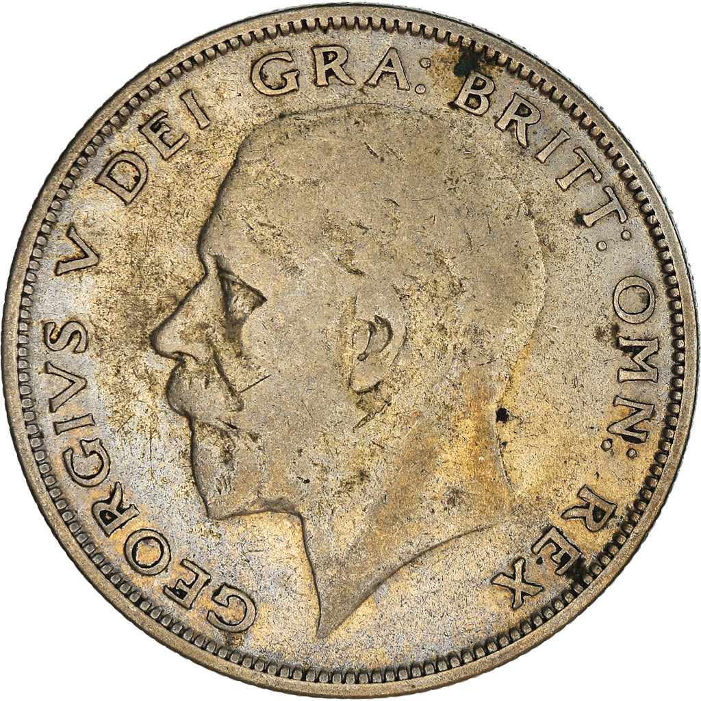 Munten, Groot Bretagne, George V, 1/2 Crown, 1929, FR+, Zilver, KM:835
