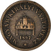 Moeda, Hungria, Franz Joseph I, 2 Filler, 1897, Kormoczbanya, EF(40-45), Bronze