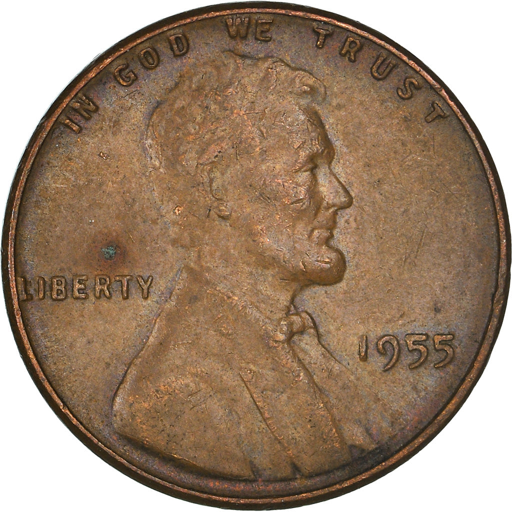 Moneta, Stati Uniti, Lincoln Cent, Cent, 1955, U.S. Mint, Philadelphia, BB