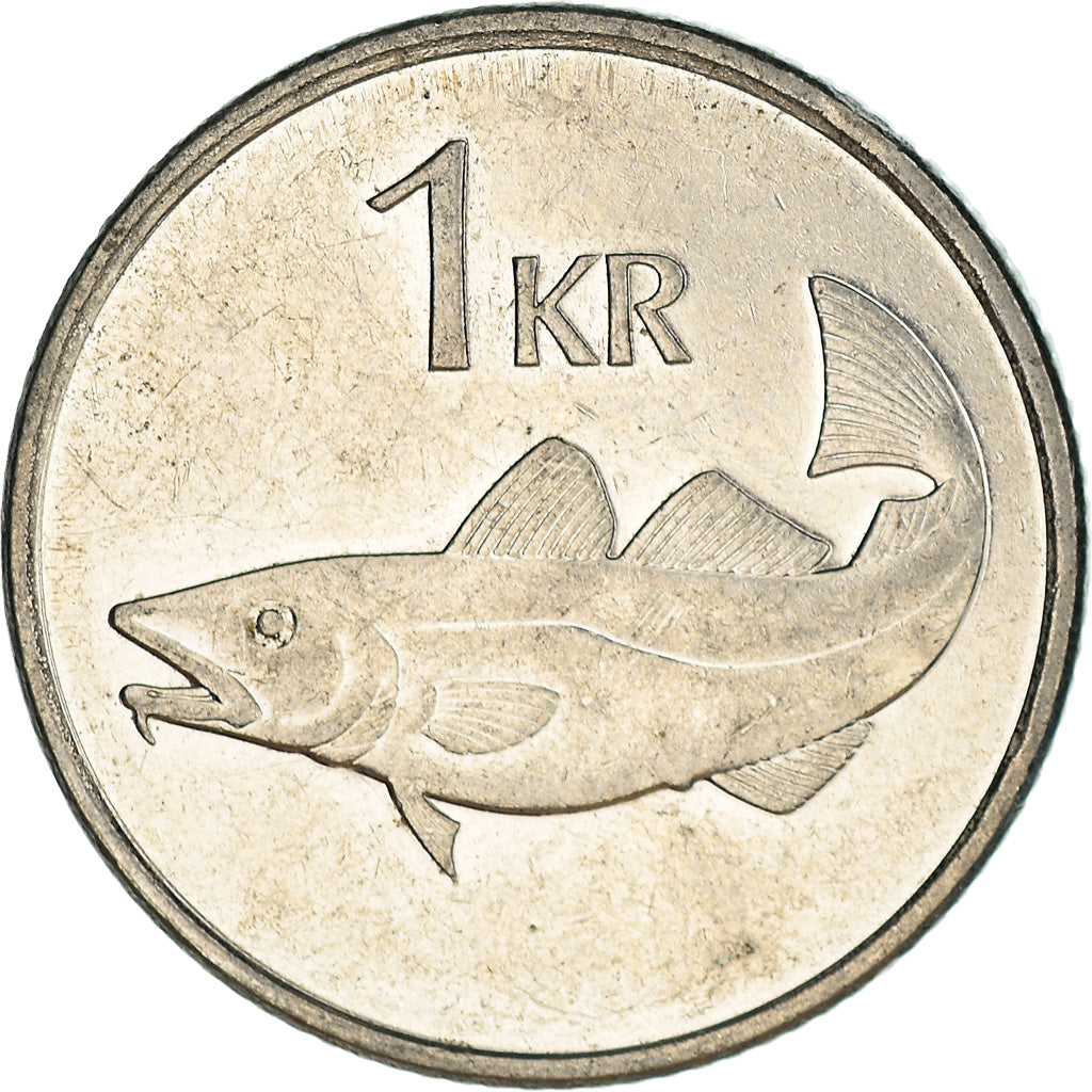 Monnaie, Iceland, Krona, 1991, TTB, Nickel plated steel, KM:27A