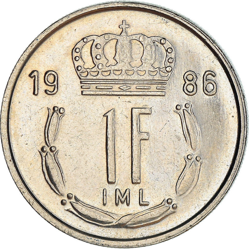 Munten, Luxemburg, Jean, Franc, 1986, ZF, Cupro-nikkel, KM:59