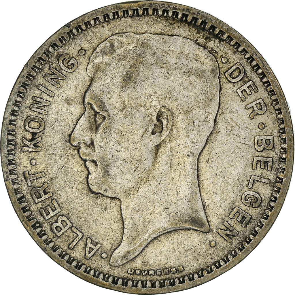 Coin, Belgium, 20 Francs, 20 Frank, 1934, VF(30-35), Silver, KM:104.1