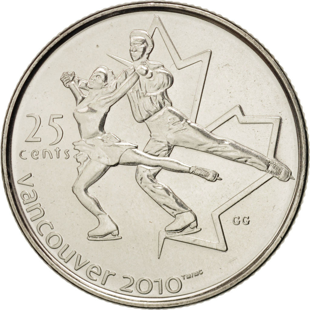 Coin, Canada, Elizabeth II, 25 Cents, 2008, Royal Canadian Mint, MS(63), Nickel