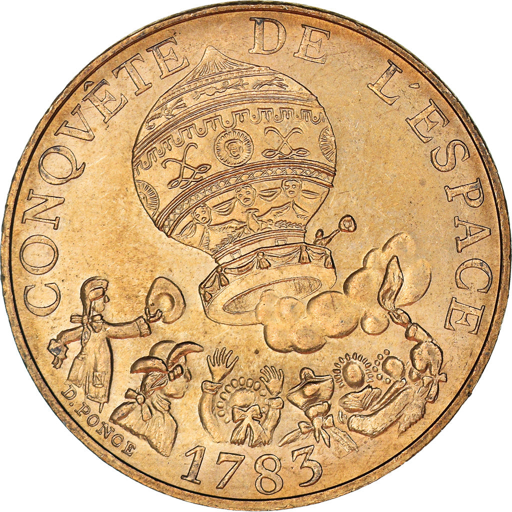 Münze, Frankreich, La conquête, 10 Francs, 1983, Paris, SS, Nickel-Bronze