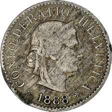 Coin, Switzerland, 5 Rappen, 1888, Bern, VF(20-25), Copper-nickel, KM:26