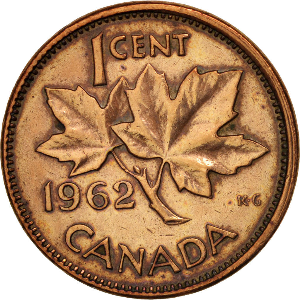Coin, Canada, Elizabeth II, Cent, 1962, Royal Canadian Mint, Ottawa, VF(30-35)