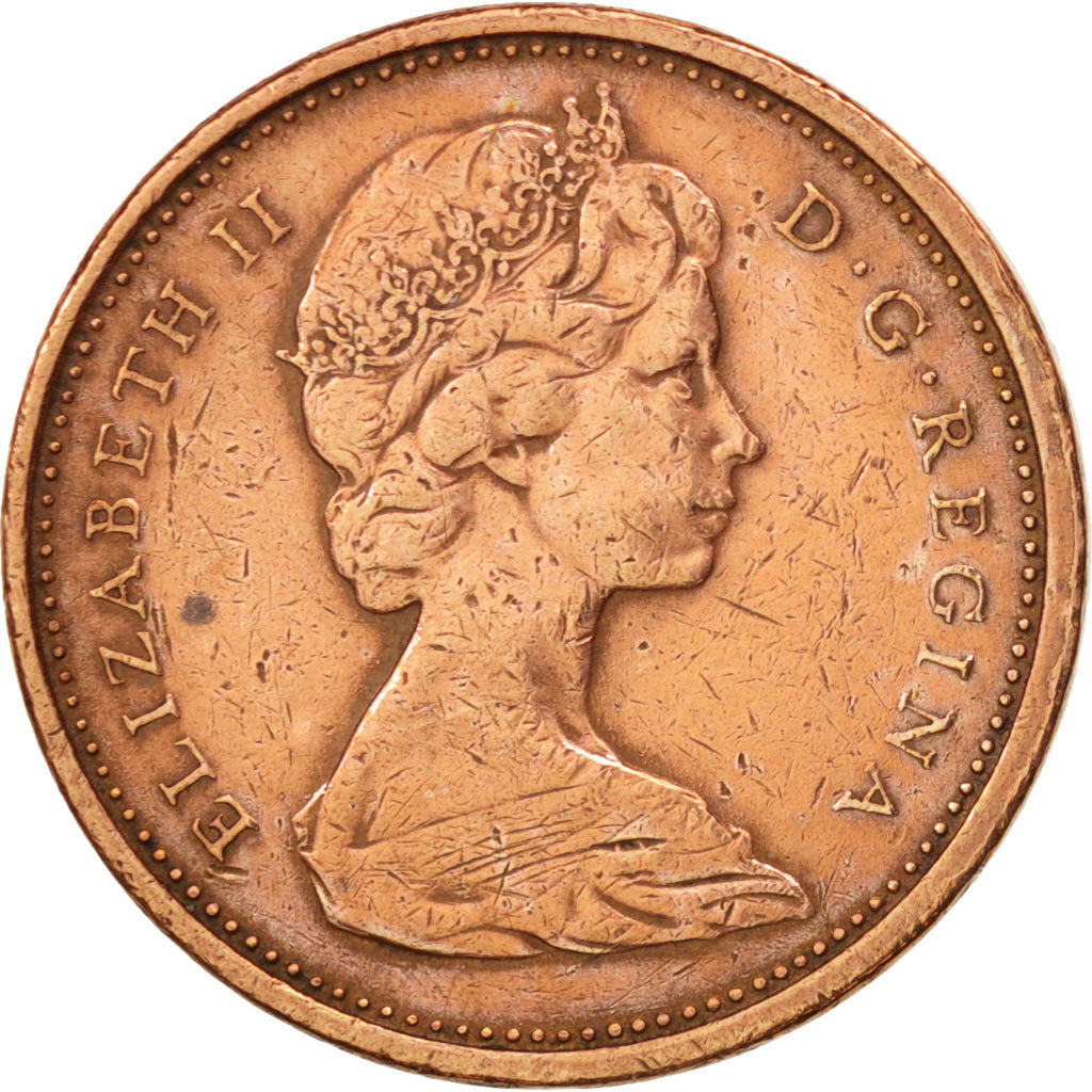 Coin, Canada, Elizabeth II, Cent, 1966, Royal Canadian Mint, Ottawa, EF(40-45)