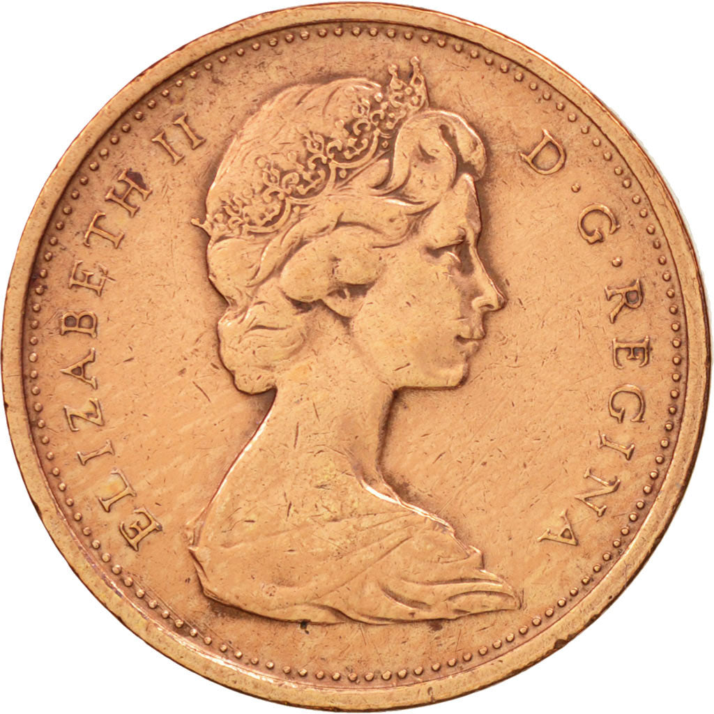 Coin, Canada, Elizabeth II, Cent, 1967, Royal Canadian Mint, Ottawa, EF(40-45)