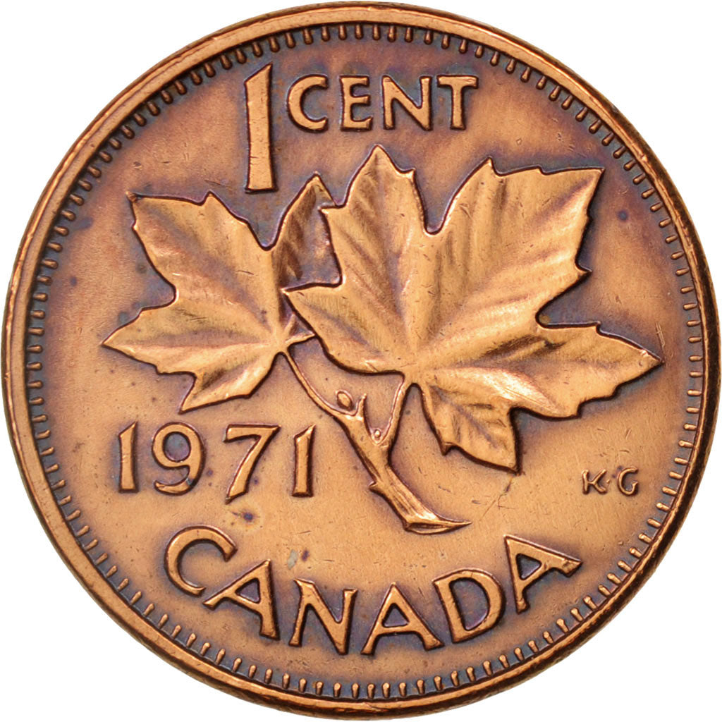 Coin, Canada, Elizabeth II, Cent, 1971, Royal Canadian Mint, Ottawa, EF(40-45)
