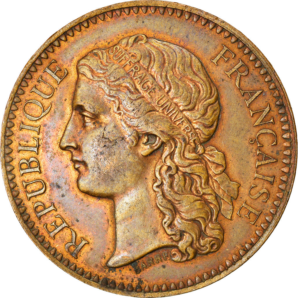 Francia, medalla, Exposition universelle de Paris, 1878, Barre, MBC+, Cobre