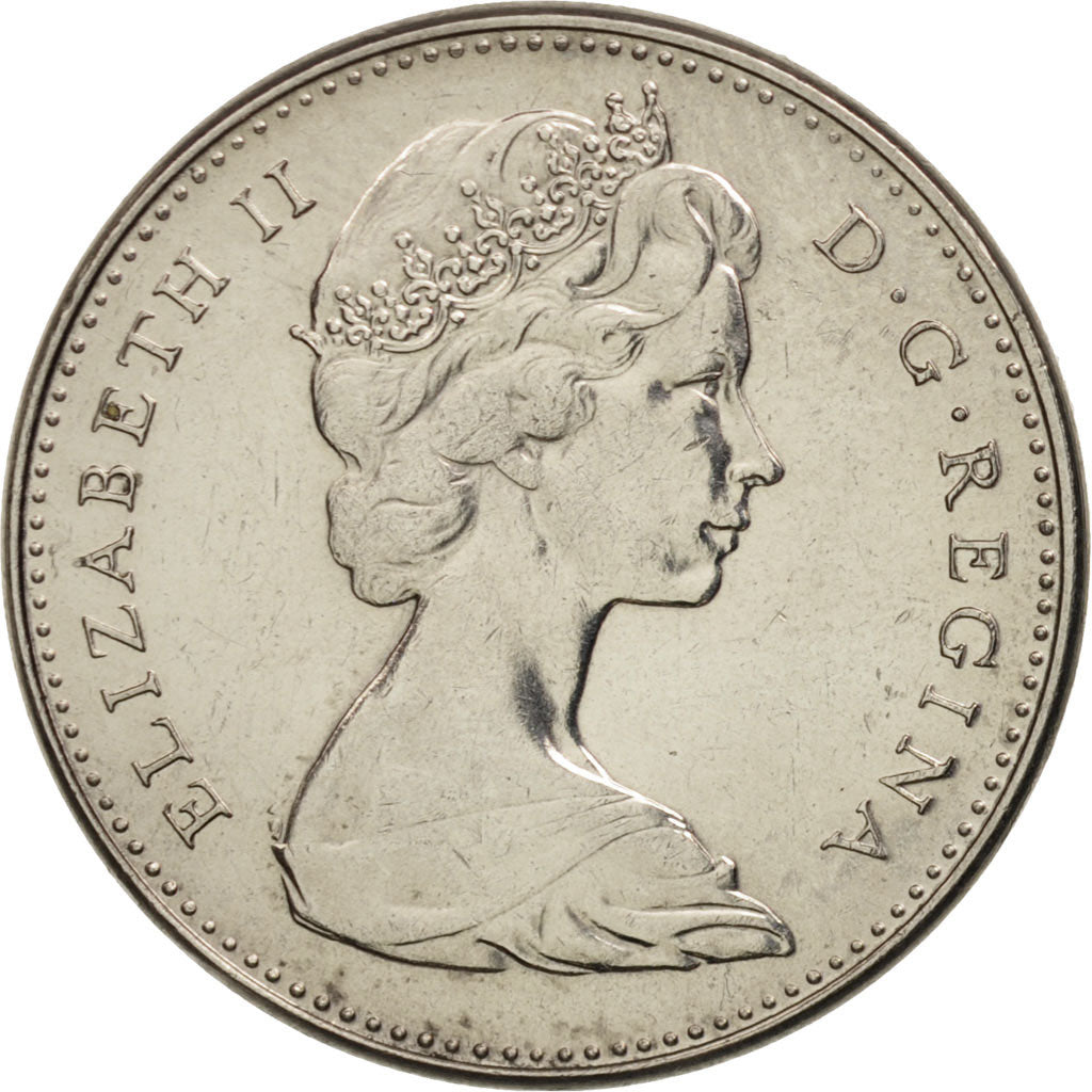 Coin, Canada, Elizabeth II, 5 Cents, 1967, Royal Canadian Mint, Ottawa