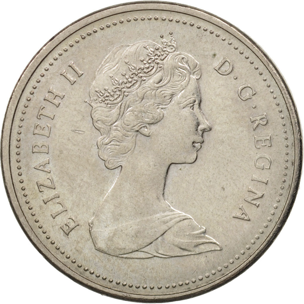 Coin, Canada, Elizabeth II, 5 Cents, 1986, Royal Canadian Mint, Ottawa