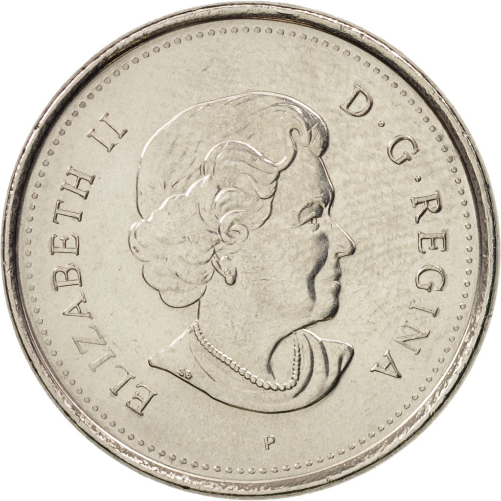 Coin, Canada, Elizabeth II, 5 Cents, 2005, Royal Canadian Mint, MS(63), Nickel