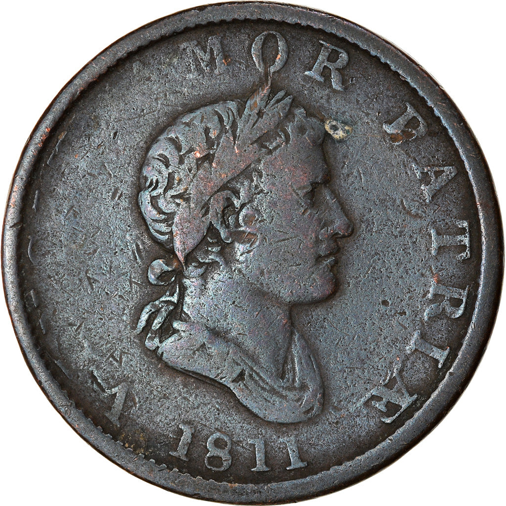 Monnaie, Grande-Bretagne, Essex, British Copper Company, Halfpenny Token, 1811