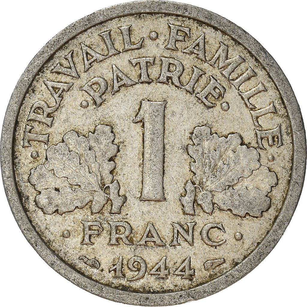 Monnaie, France, Franc, 1944