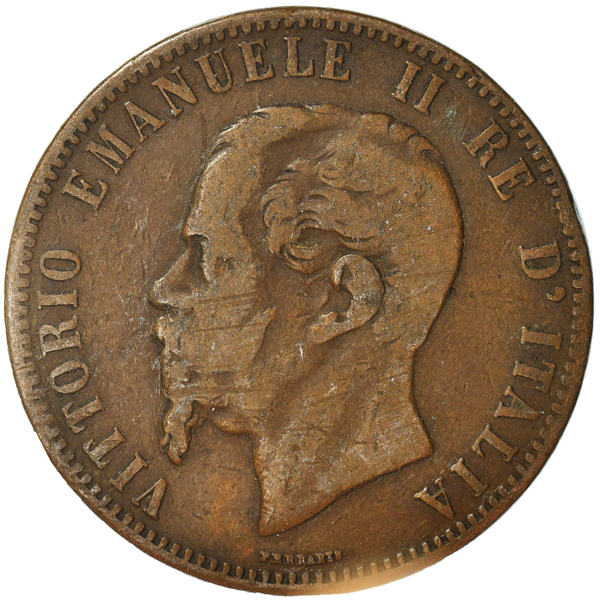 Moneta, Włochy, 10 Centesimi, 1866