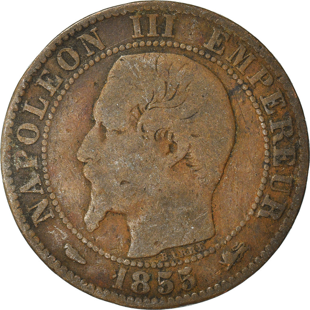 Coin, France, 5 Centimes, 1855
