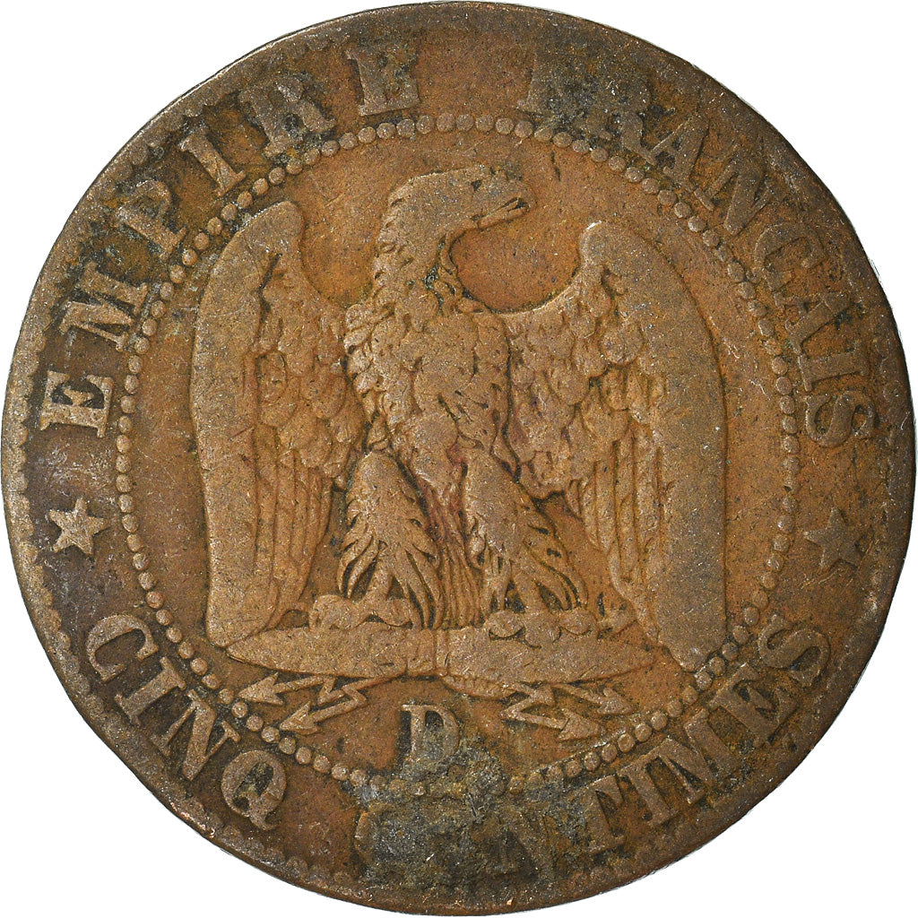 Coin, France, 5 Centimes, 1855