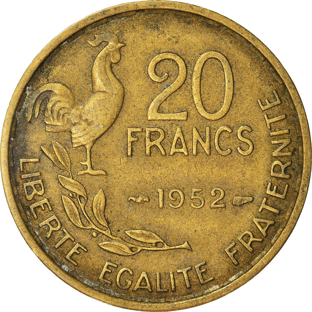 Moneta, Francja, 20 Francs, 1952