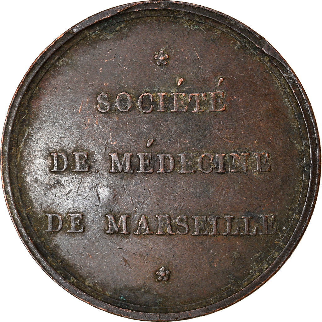 France, Token, Société de Médecine de Marseille, VF(20-25), Copper