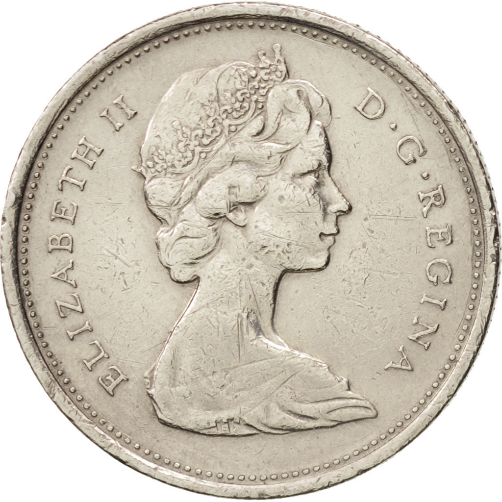 Coin, Canada, Elizabeth II, 25 Cents, 1969, Royal Canadian Mint, Ottawa