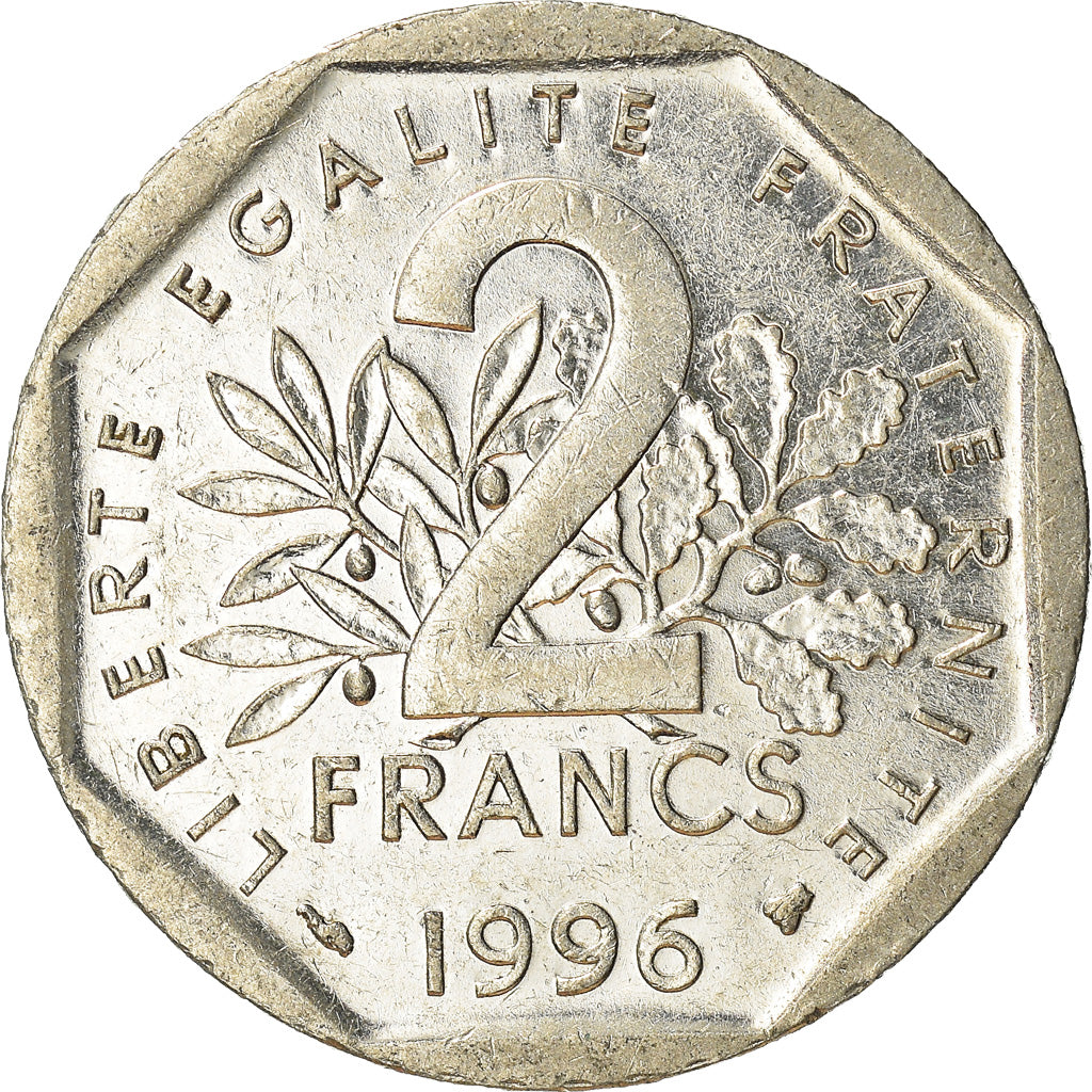 Monnaie, France, 2 Francs, 1996