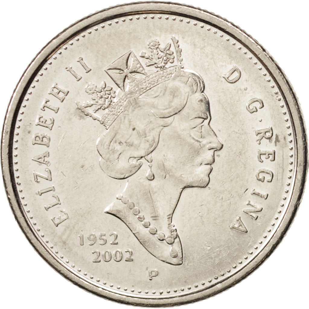 Coin, Canada, Elizabeth II, 25 Cents, 2002, Royal Canadian Mint, EF(40-45)