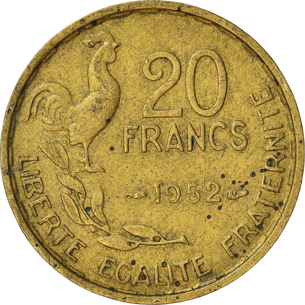 Moneta, Francja, 20 Francs, 1952