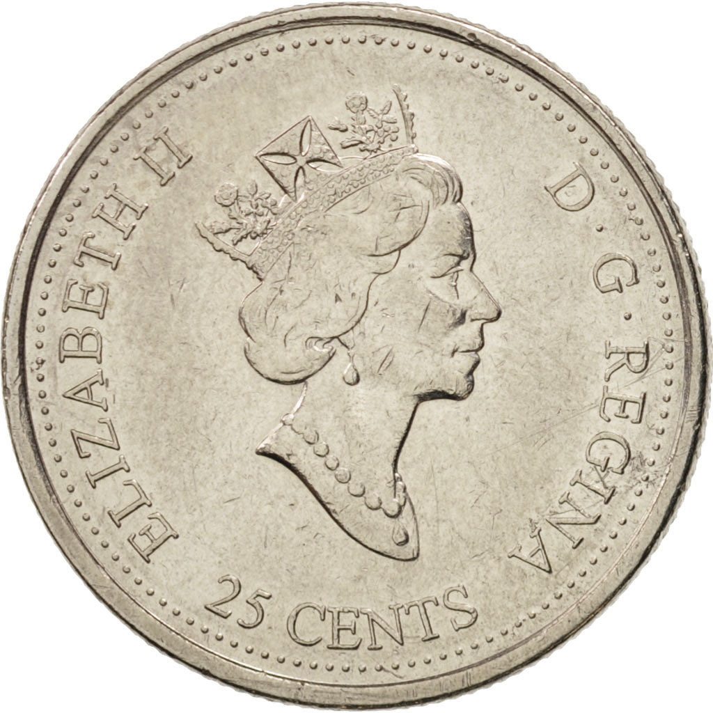 Coin, Canada, Elizabeth II, 25 Cents, 2000, Royal Canadian Mint, Ottawa