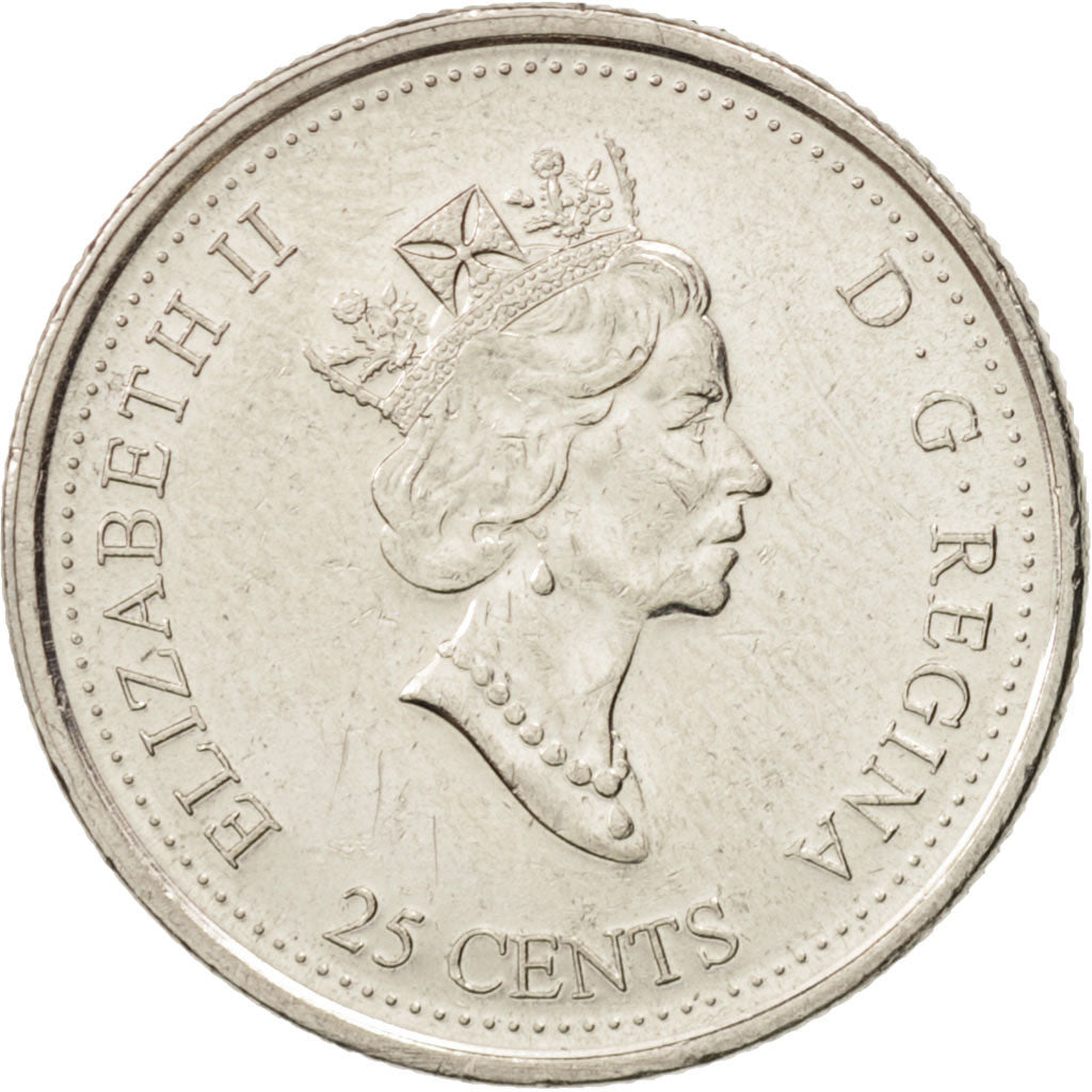 Coin, Canada, Elizabeth II, 25 Cents, 2000, Royal Canadian Mint, Ottawa