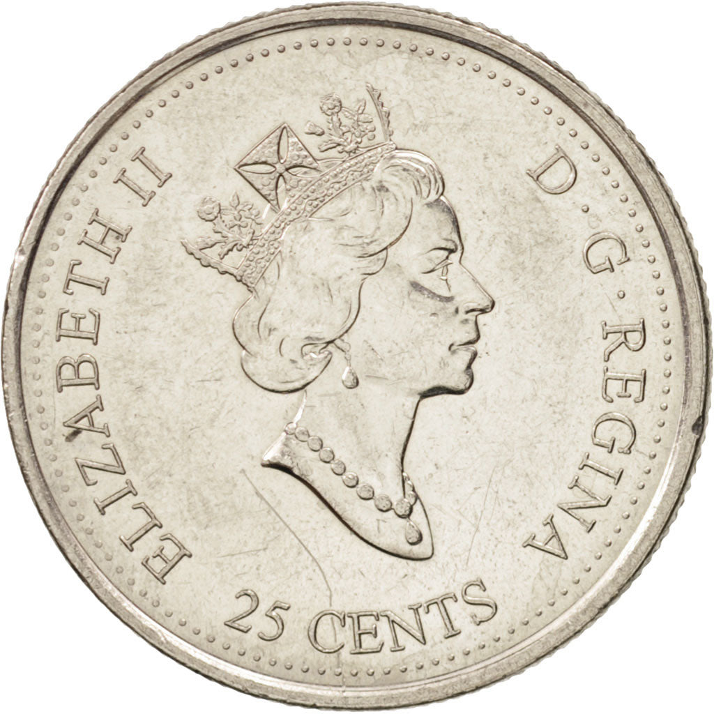 Coin, Canada, Elizabeth II, 25 Cents, 2000, Royal Canadian Mint, Ottawa