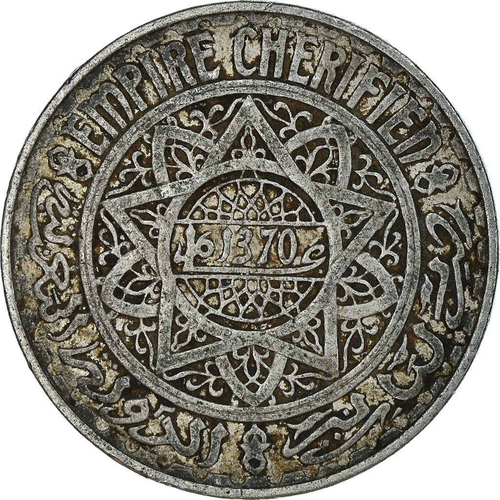 Coin, Morocco, 5 Francs, 1370