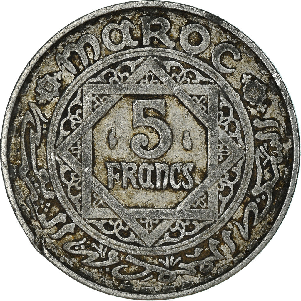 Coin, Morocco, 5 Francs, 1370